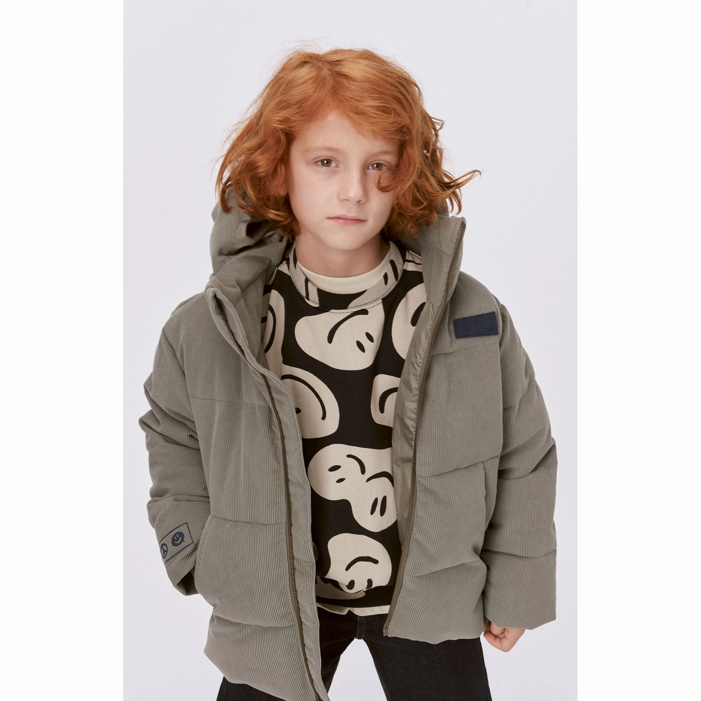 Black Monti Sweatshirt Boys Henley T Shirt