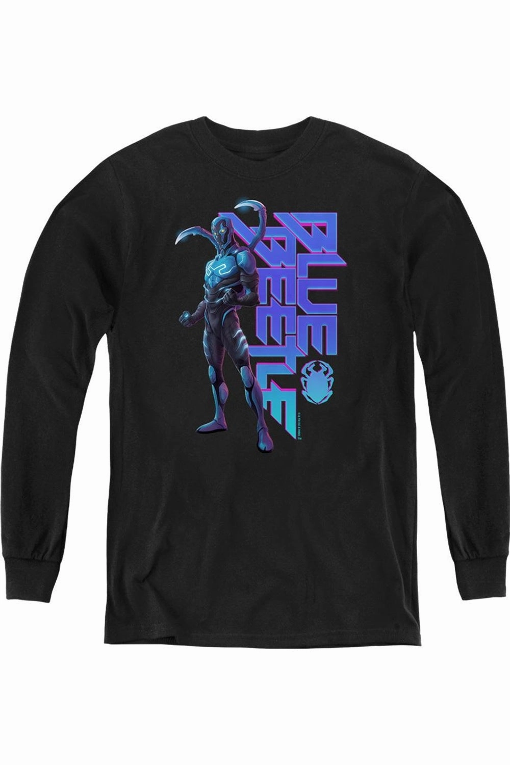 Blue Beetle (2023) Standing Youth Long Sleeve Sweatshirt graphic tees for boys, polo shirts boys