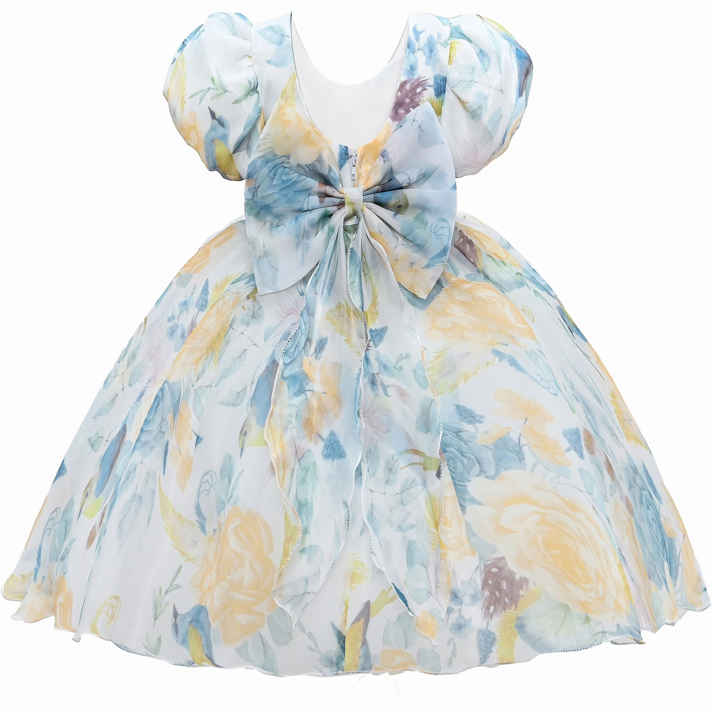Blue Chablis Floral Garden Organza Dress Boys Henley T Shirt