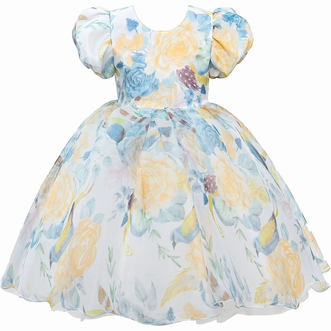 Blue Chablis Floral Garden Organza Dress graphic tees for boys, polo shirts boys