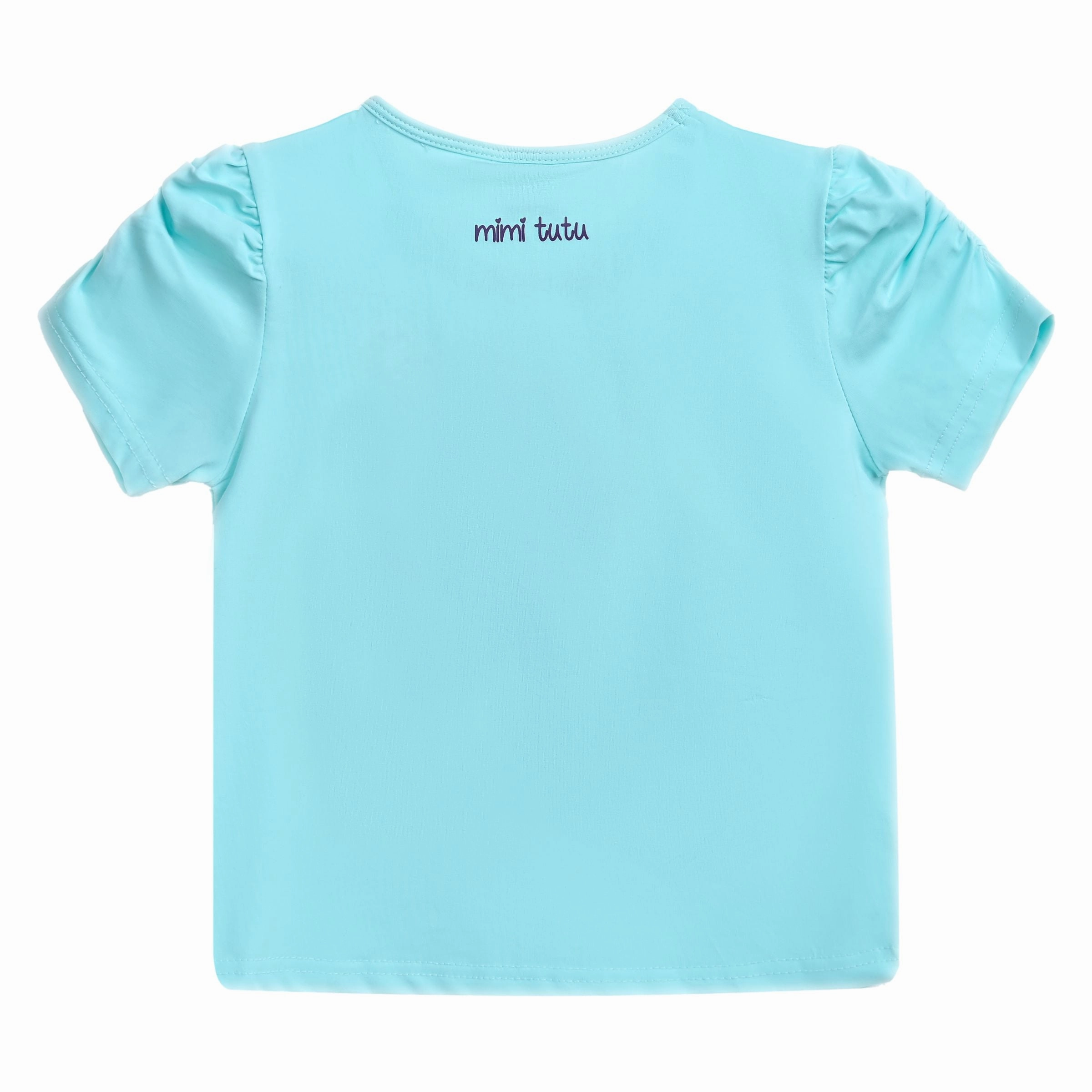 Blue Peacock Applique T-Shirt Girls Chunky Knit Sweater