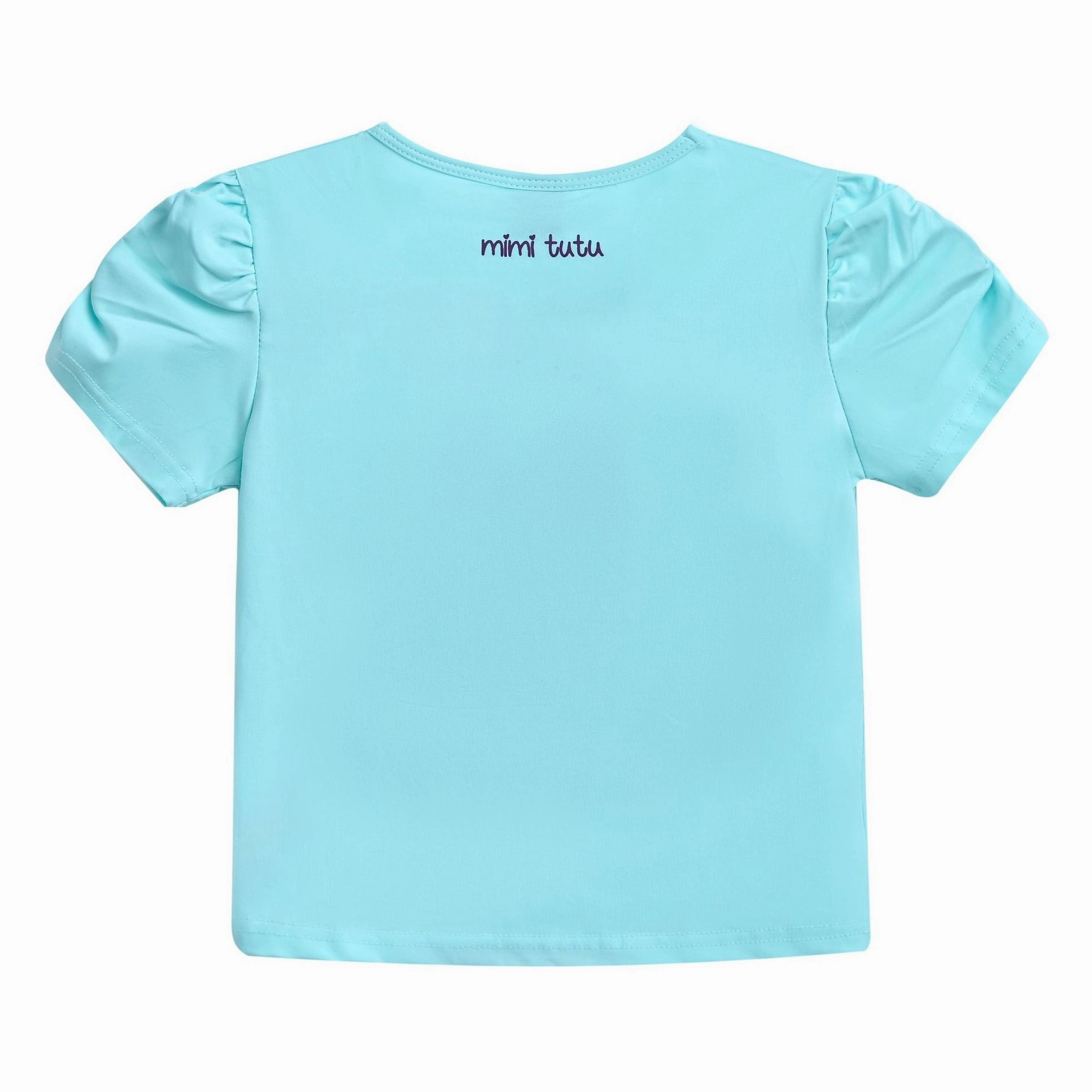 Blue Puppy Applique T-Shirt Girls Chunky Knit Sweater