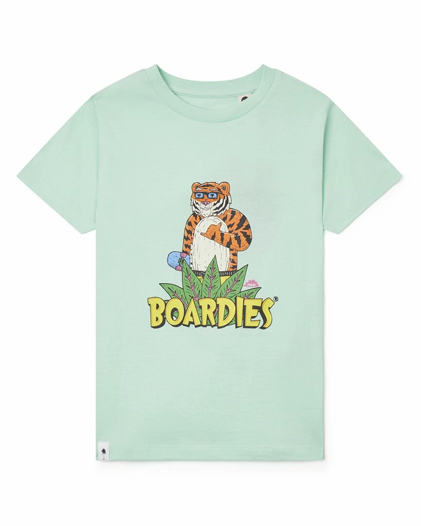 Boardies Tiger Crew Neck Tee ruffle tops girls, long sleeve tees girls