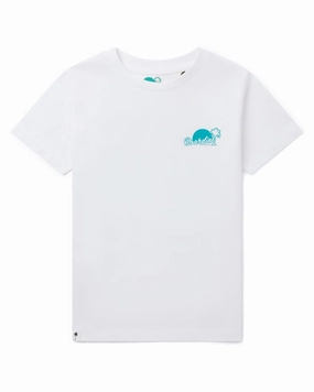 Boardies Wavey Days Crew Neck Tee ruffle tops girls, long sleeve tees girls