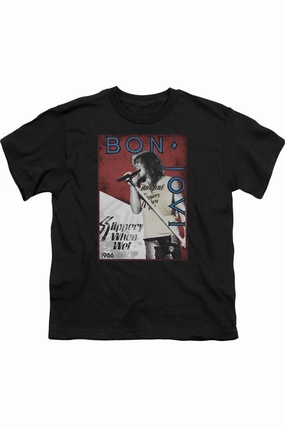 Bon Jovi 86 Tour Short Sleeve Youth Tee / T-Shirt graphic tees for boys, polo shirts boys