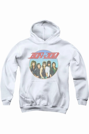 Bon Jovi Bon Sphere Youth Pull Over Hoodie graphic tees for boys, polo shirts boys