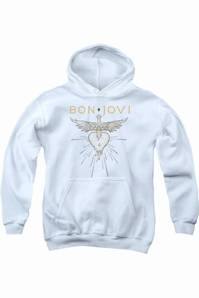 Bon Jovi Greatest Hits Youth Pull Over Hoodie graphic tees for boys, polo shirts boys