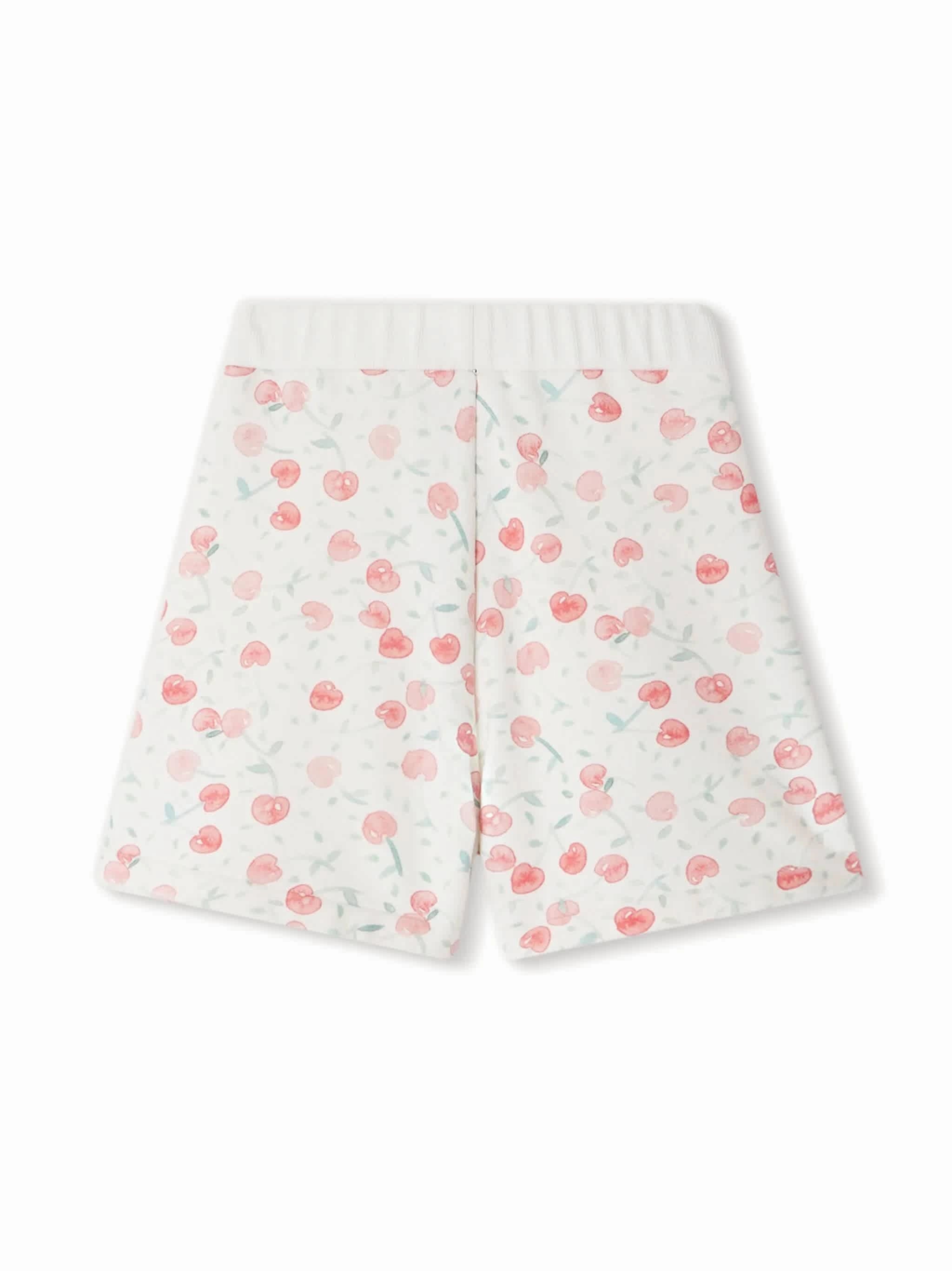 Bonpoint Girls Cornelia Cherry-Print Shorts Girls Scallop Hem Shorts