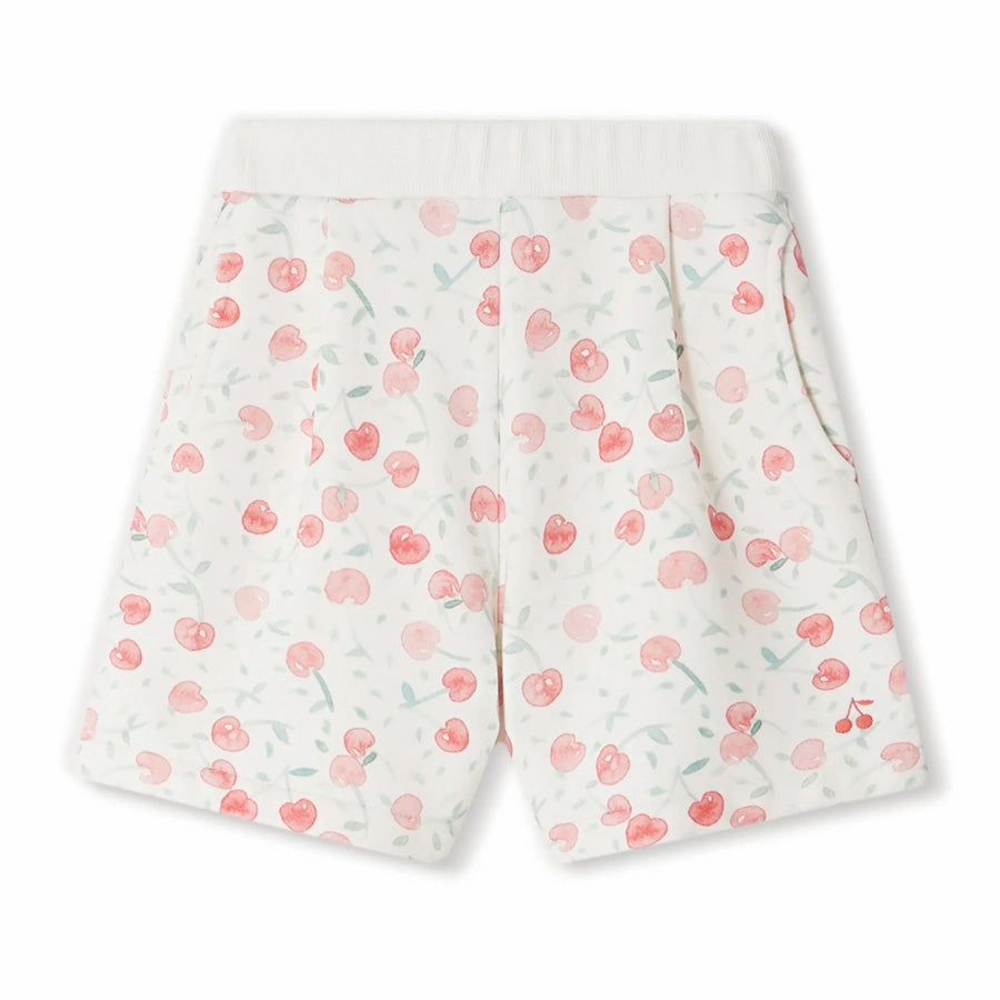 Bonpoint Girls Cornelia Cherry-Print Shorts girls bermuda shorts, bike shorts girls