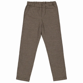 Bonpoint Girls Mercerized Houndstooth Twill Pants leggings girls, wide leg pants girls