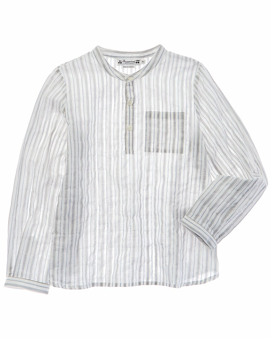 BONPOINT Pocket Top ruffle tops girls, long sleeve tees girls