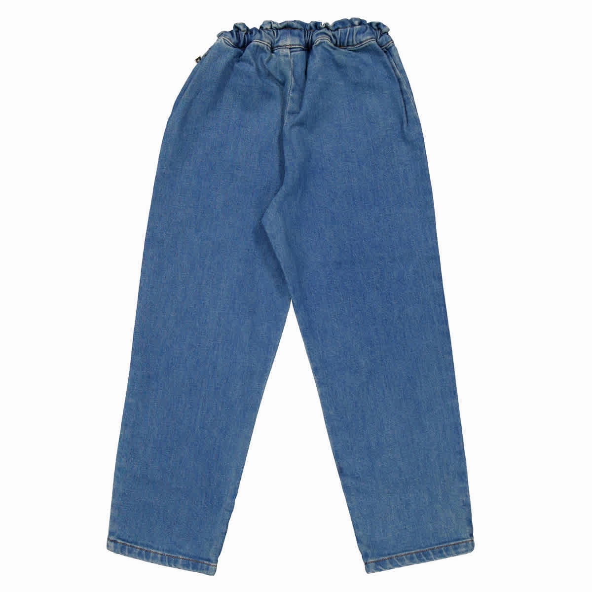 Bonton Kids Heart Embroidered Denim Jeans Girls Ripped Skinny Jeans
