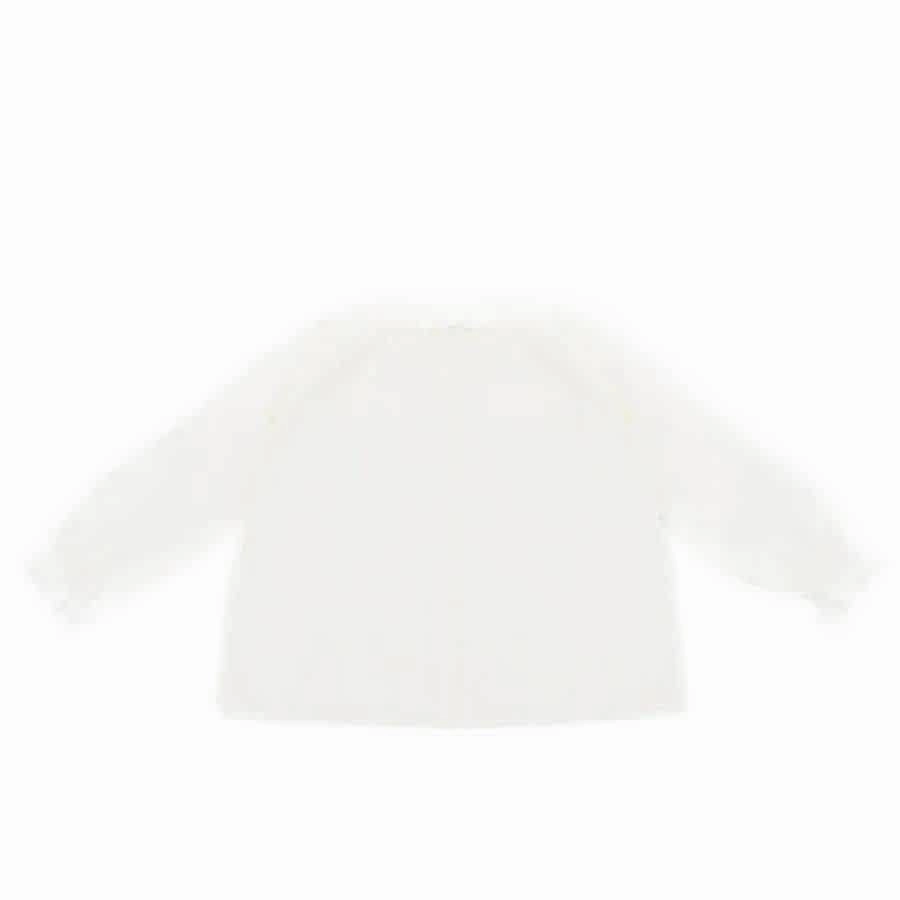 Bonton Kids Long Sleeves Cotton Shirt, Size 6Y Girls Tunic Top