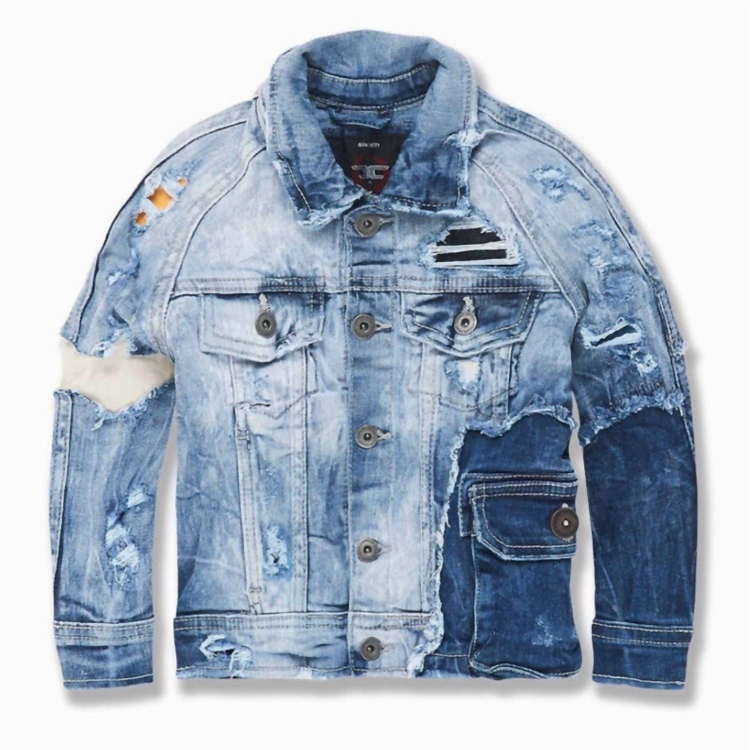 Boy's Ambition Denim Trucker Jacket In Aged Wash winter jackets for boys, lightweight puffer boys