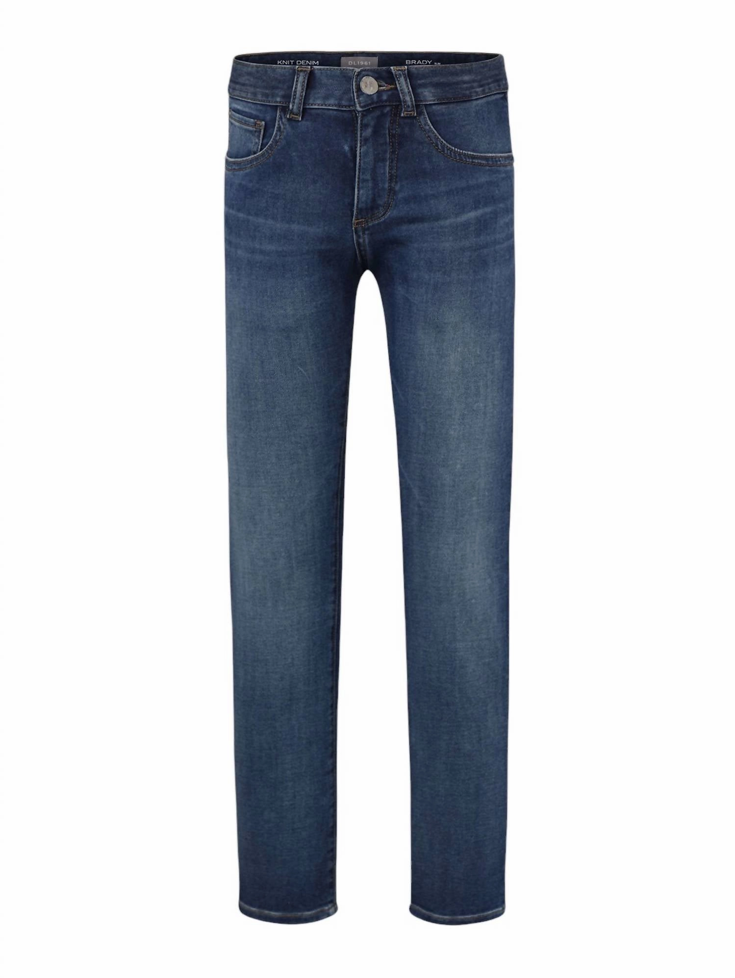 Boy's Brady Slim Jeans In Howler - Blue Denim boys slim fit denim, boys distressed jeans