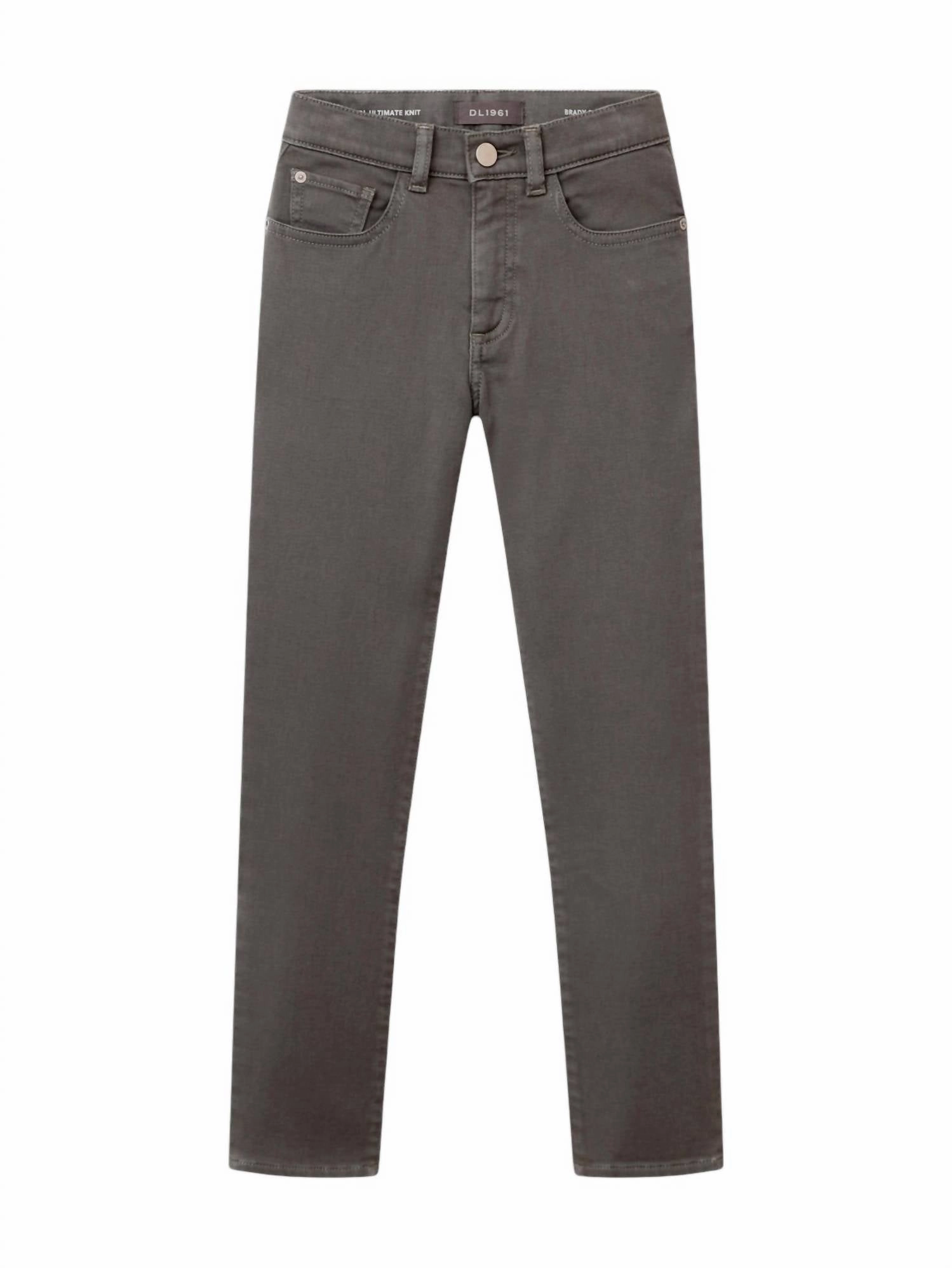 Boy's Brady Slim Jeans In Moss Gray boys slim fit denim, boys distressed jeans