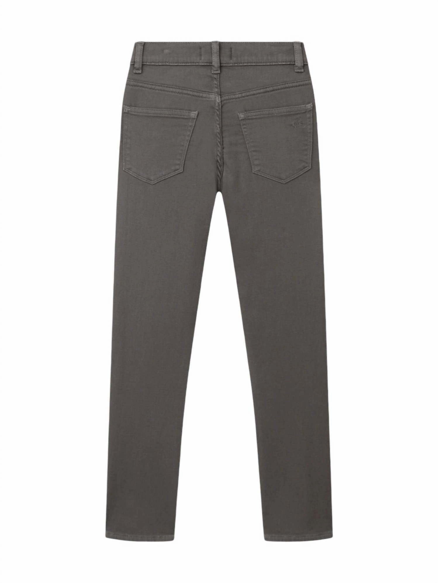 Boy's Brady Slim Jeans In Moss Gray Boys Stretch Skinny Jeans