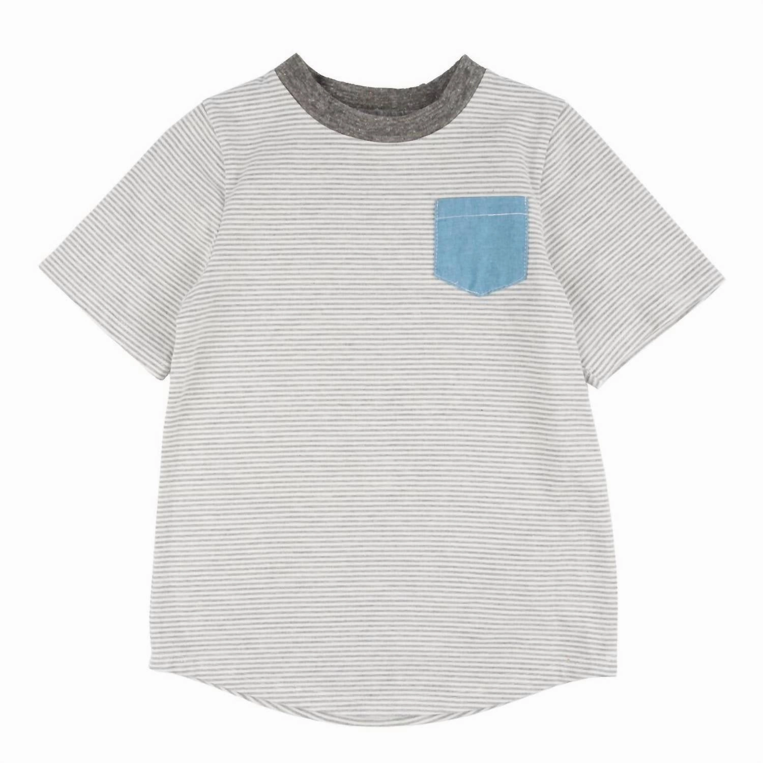 Boy's Christopher Malibu T-Shirt In Grey graphic tees for boys, polo shirts boys