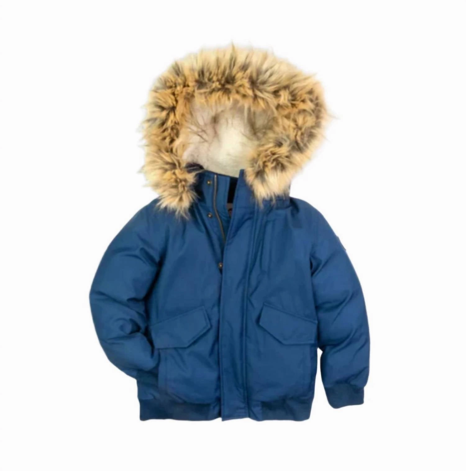Boy's City Transit Coat In Classic Blue winter jackets for boys, lightweight puffer boys