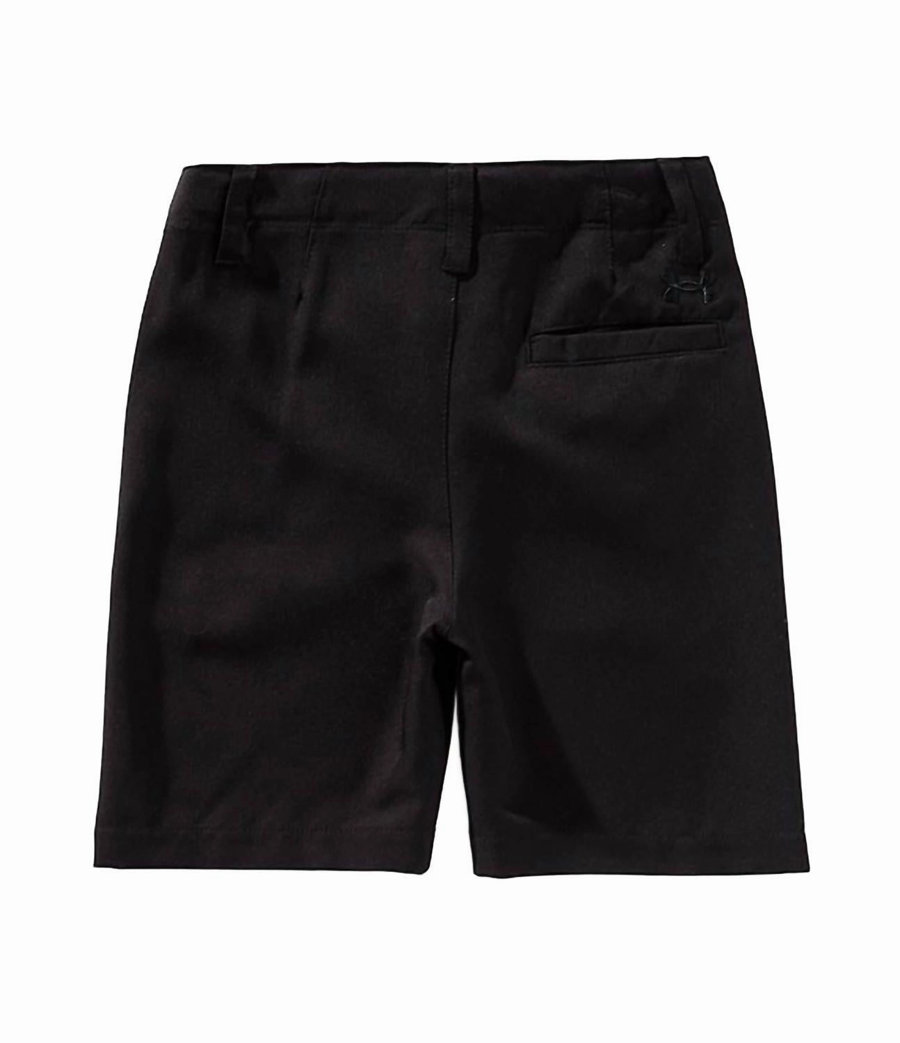 Boy's Golf Medal Play Short In Black Boys Drawstring Athletic Shorts