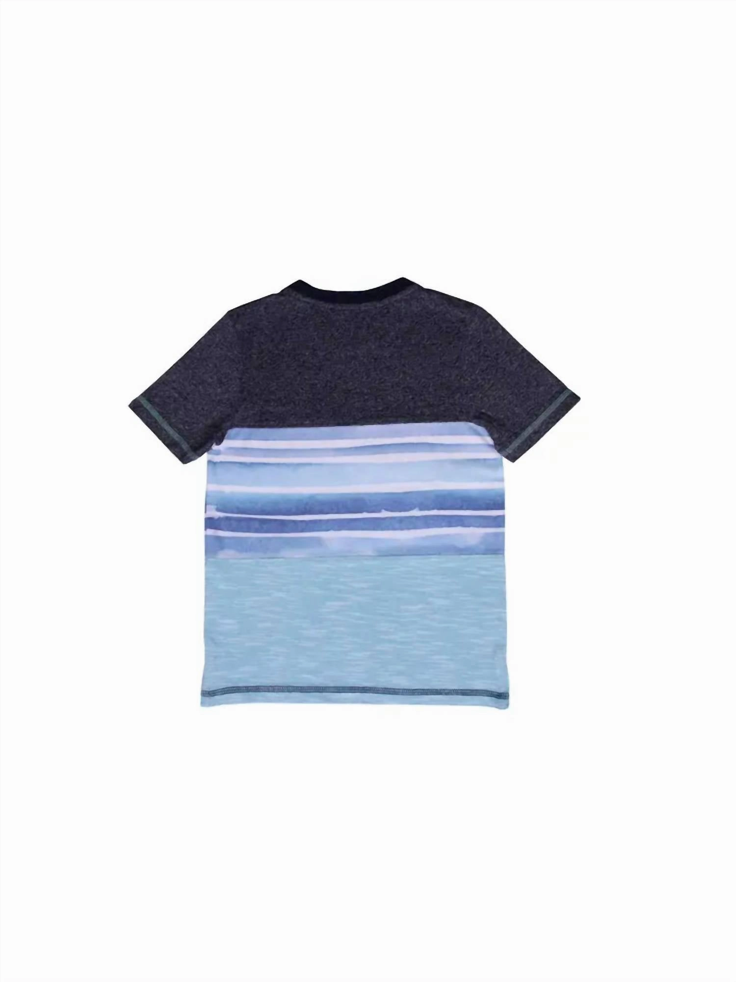 Boy's Grant Stripe Tee In Blue Multi Boys Henley T Shirt