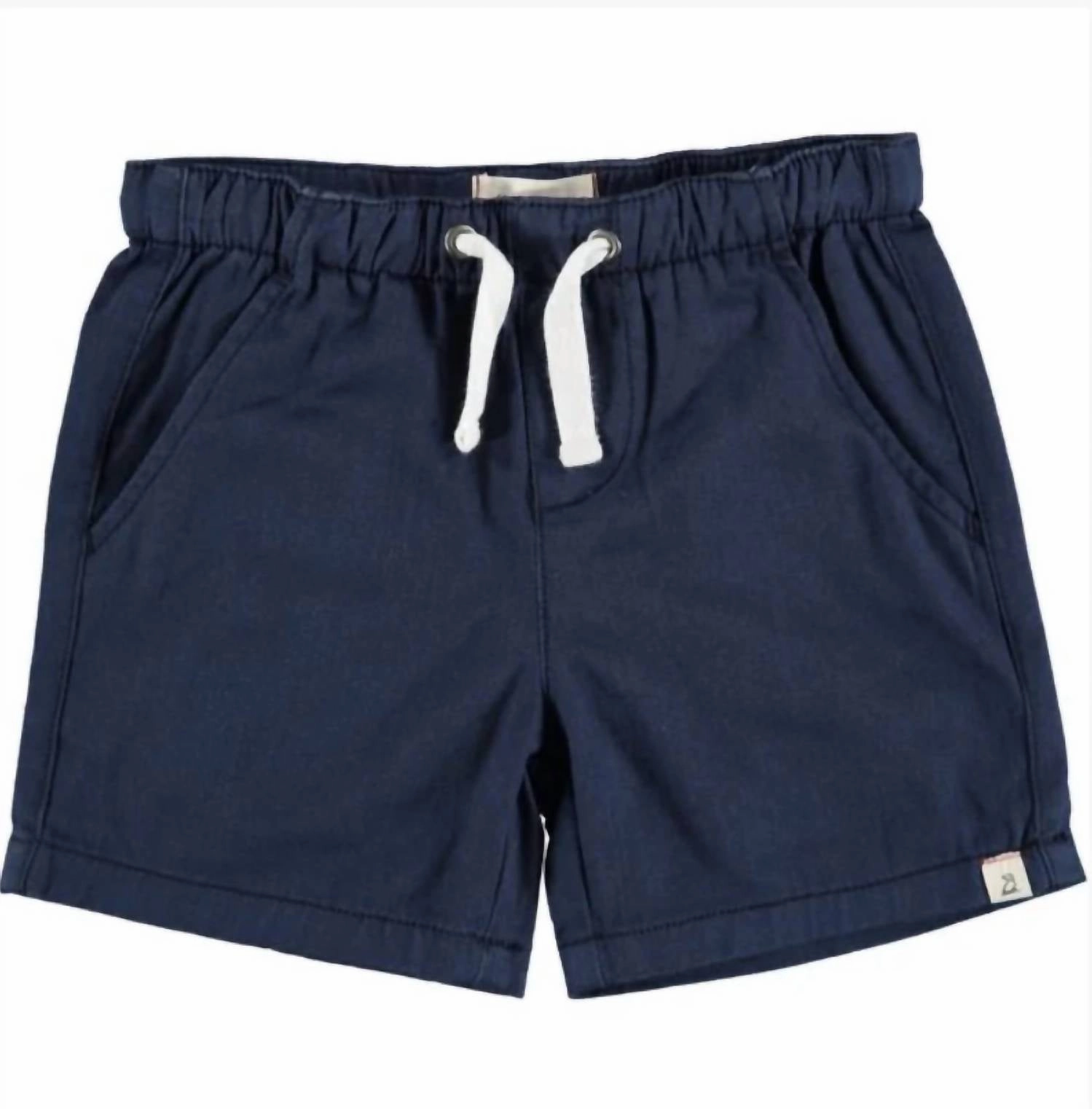 Boy's Hugo Twill Boys Shorts In Navy boys athletic shorts, cargo shorts boys