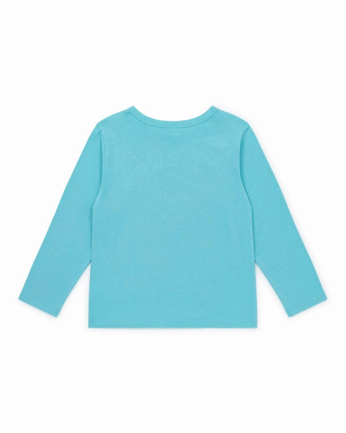 Boy's Merveilleux Long Sleeve Shirt In Blue Boys Henley T Shirt