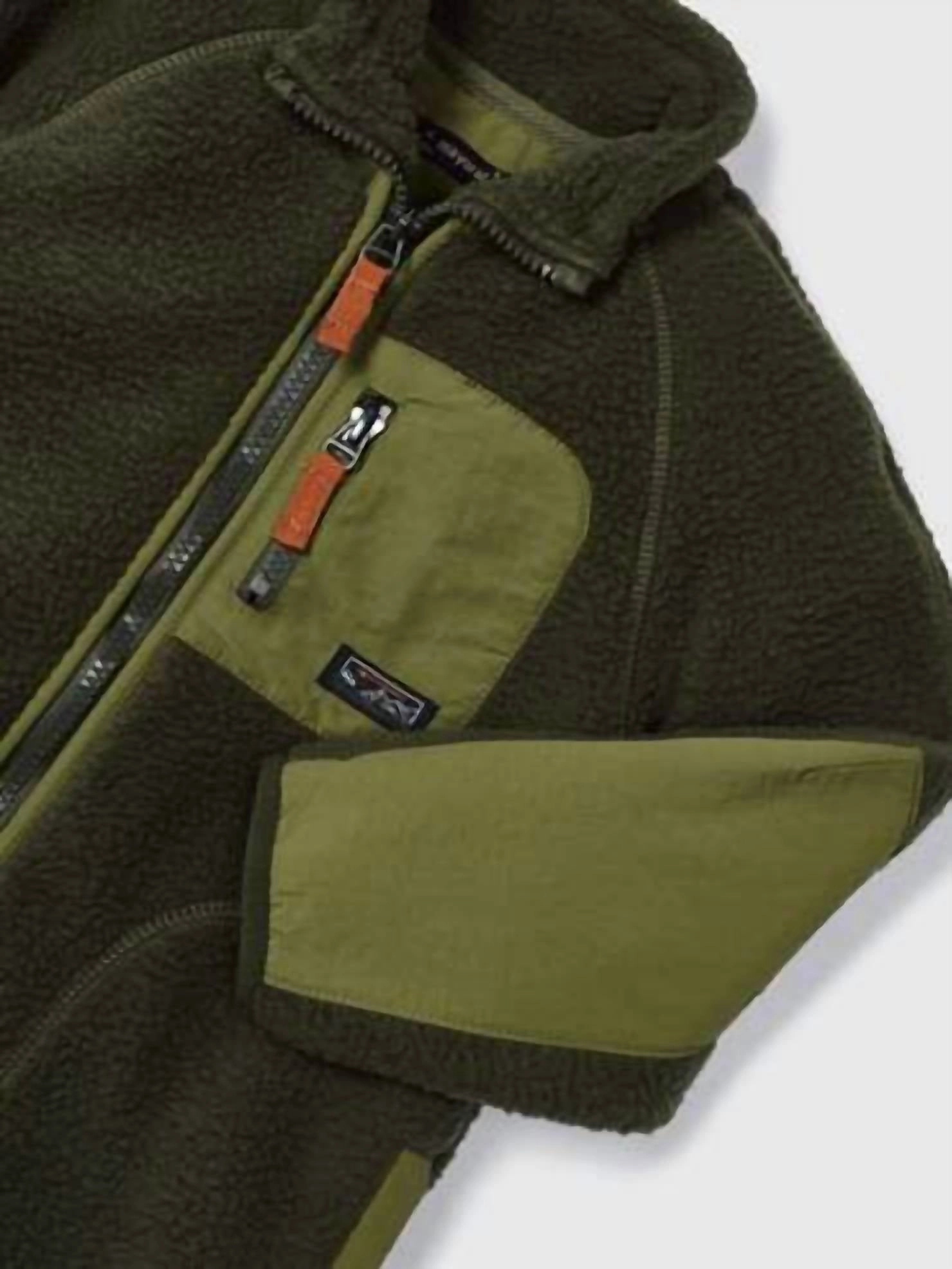 Boy's Polar Fleece Jacket In Oregano Boys Waterproof Parka