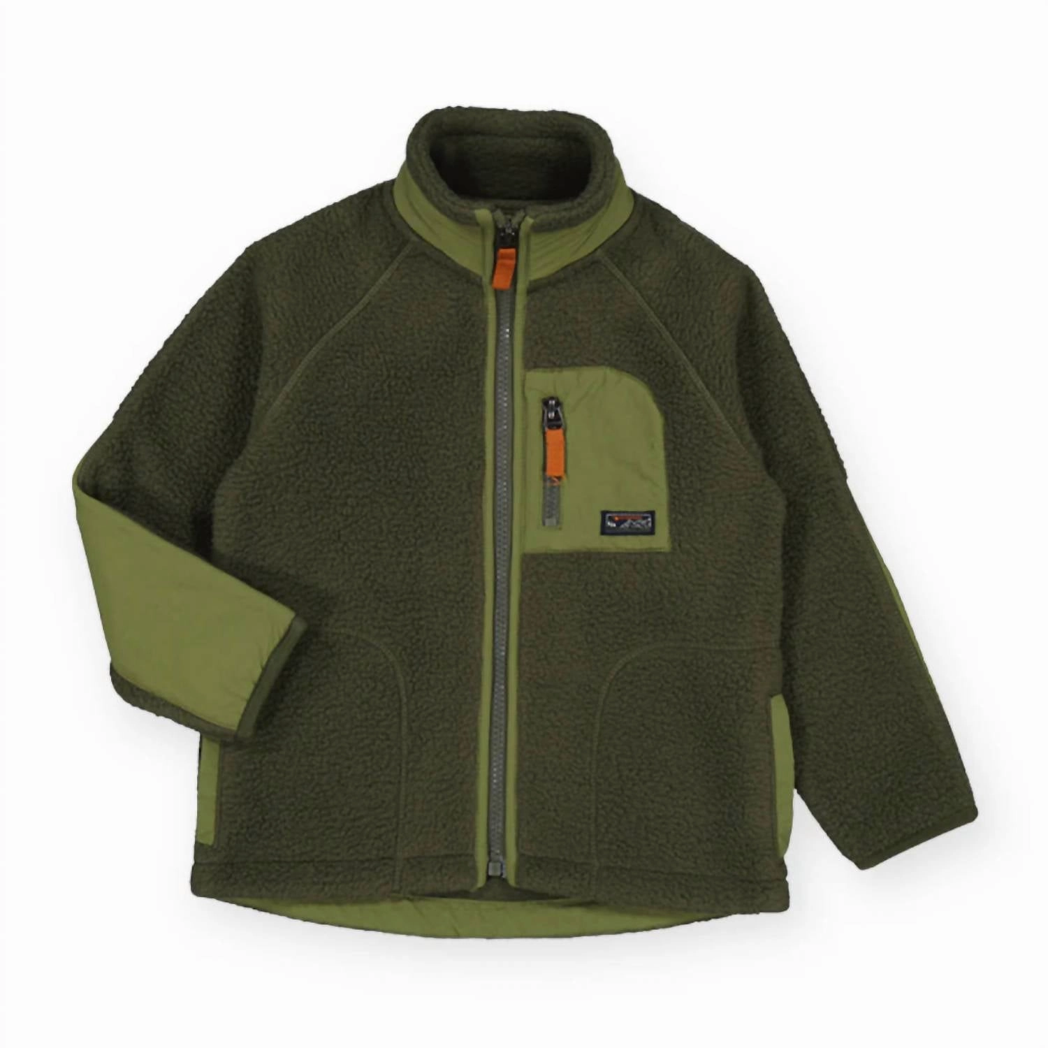 Boy's Polar Fleece Jacket In Oregano Boys Waterproof Parka