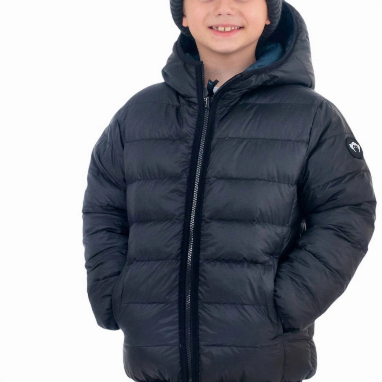 Boy's Reversible Puffer In Skater Vibes Boys Waterproof Parka