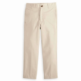 Boy's Slim Pants In Stone Twill boys jogger pants, school uniform pants boys