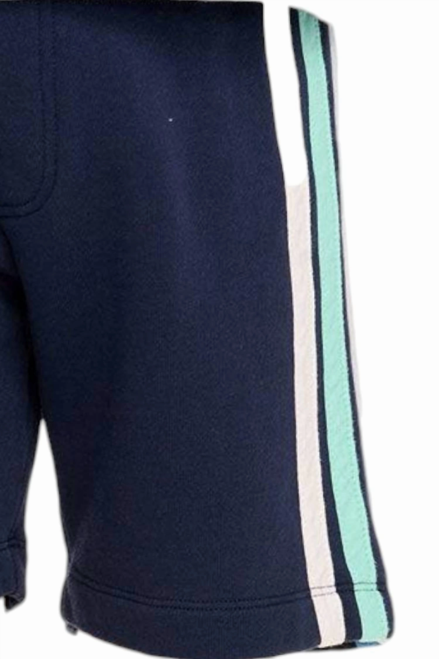 Boy's Stapping Shorts In Coastin Stipe Boys Drawstring Athletic Shorts