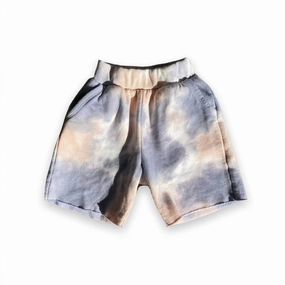 Boy's Tie Dye Fleece Short In Galactic boys athletic shorts, cargo shorts boys