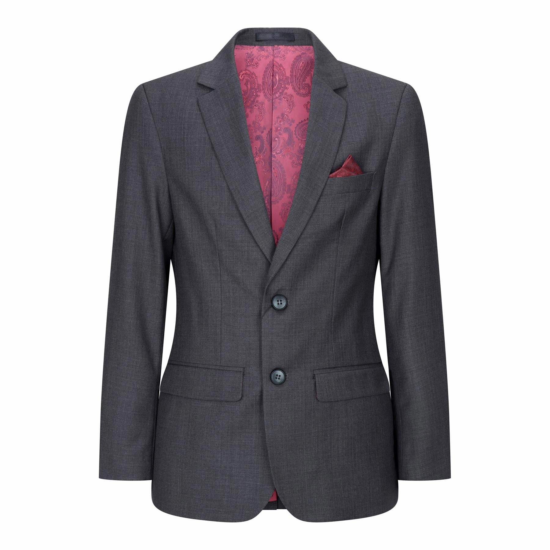 Boys 3 Piece Charcoal Grey Classic Retro Suit Boys Summer Matching Set