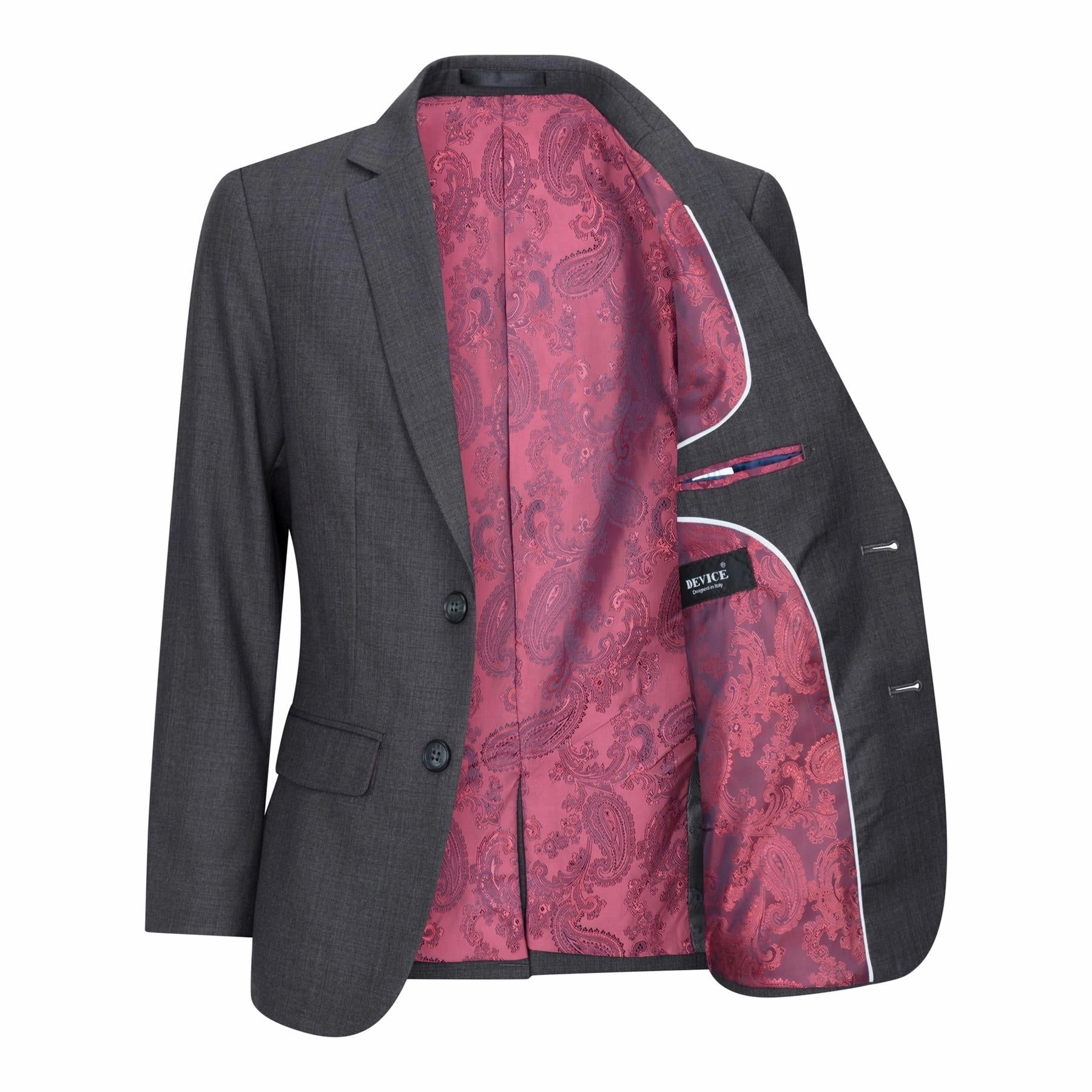 Boys 3 Piece Charcoal Grey Classic Retro Suit Boys Summer Matching Set