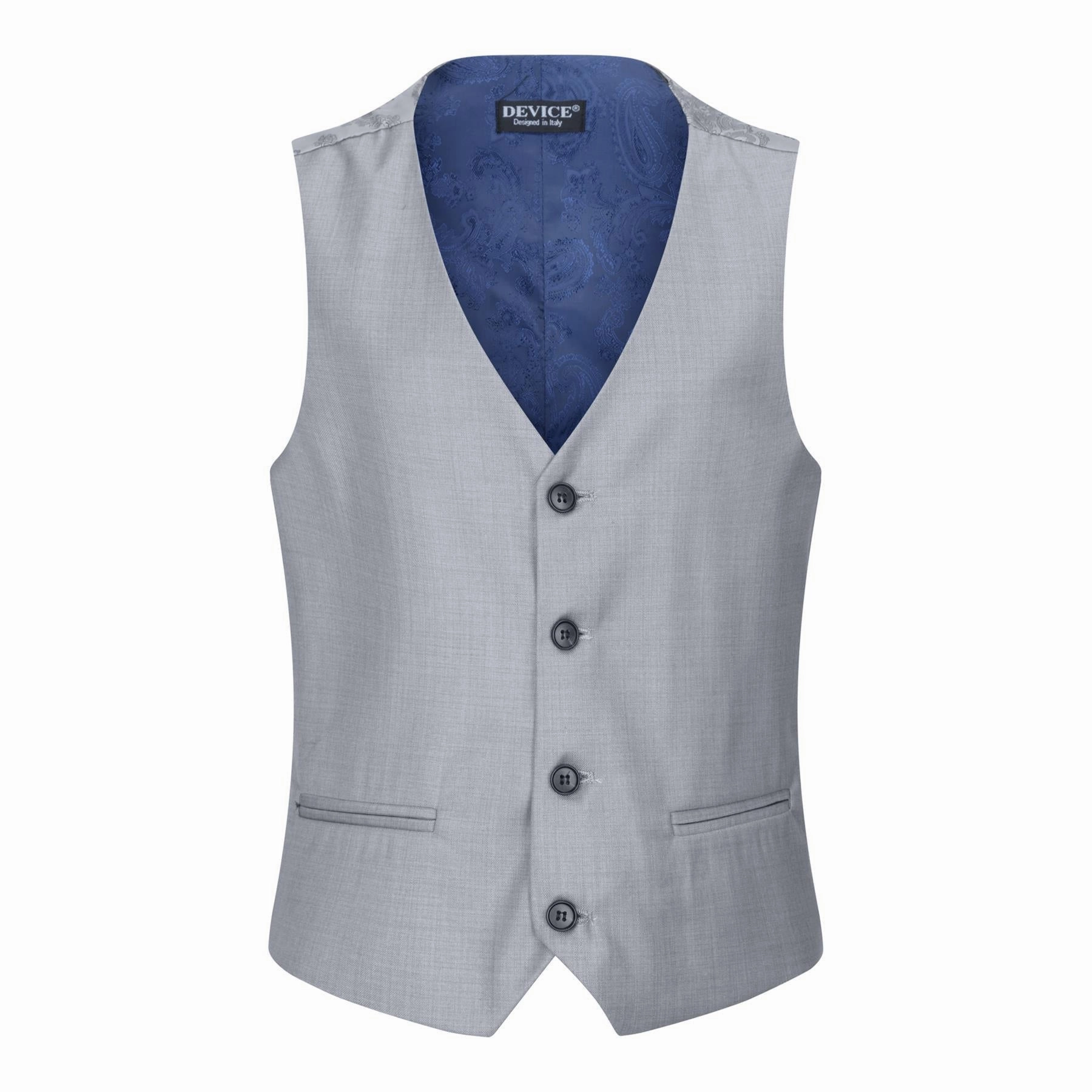 Boys 3 Piece Light Grey Classic Retro Suit Boys Summer Matching Set