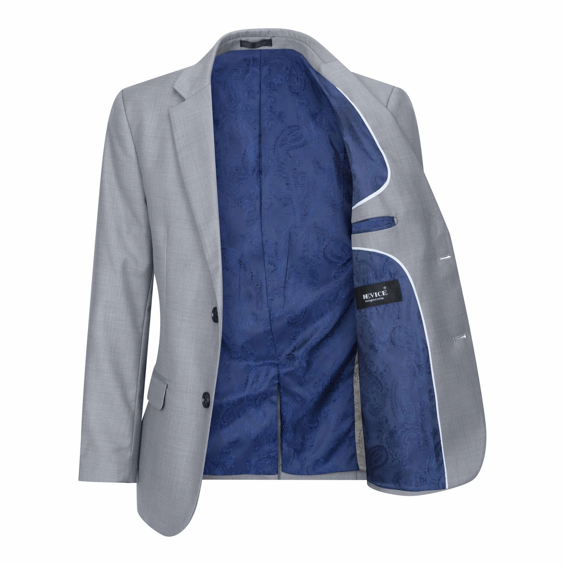 Boys 3 Piece Light Grey Classic Retro Suit Boys Summer Matching Set
