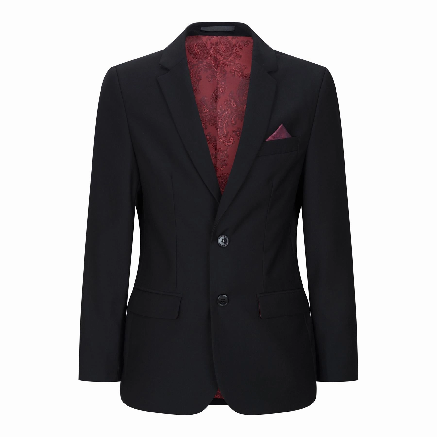 Boys 3 Piece Plain Black Classic Retro Suit Boys Summer Matching Set