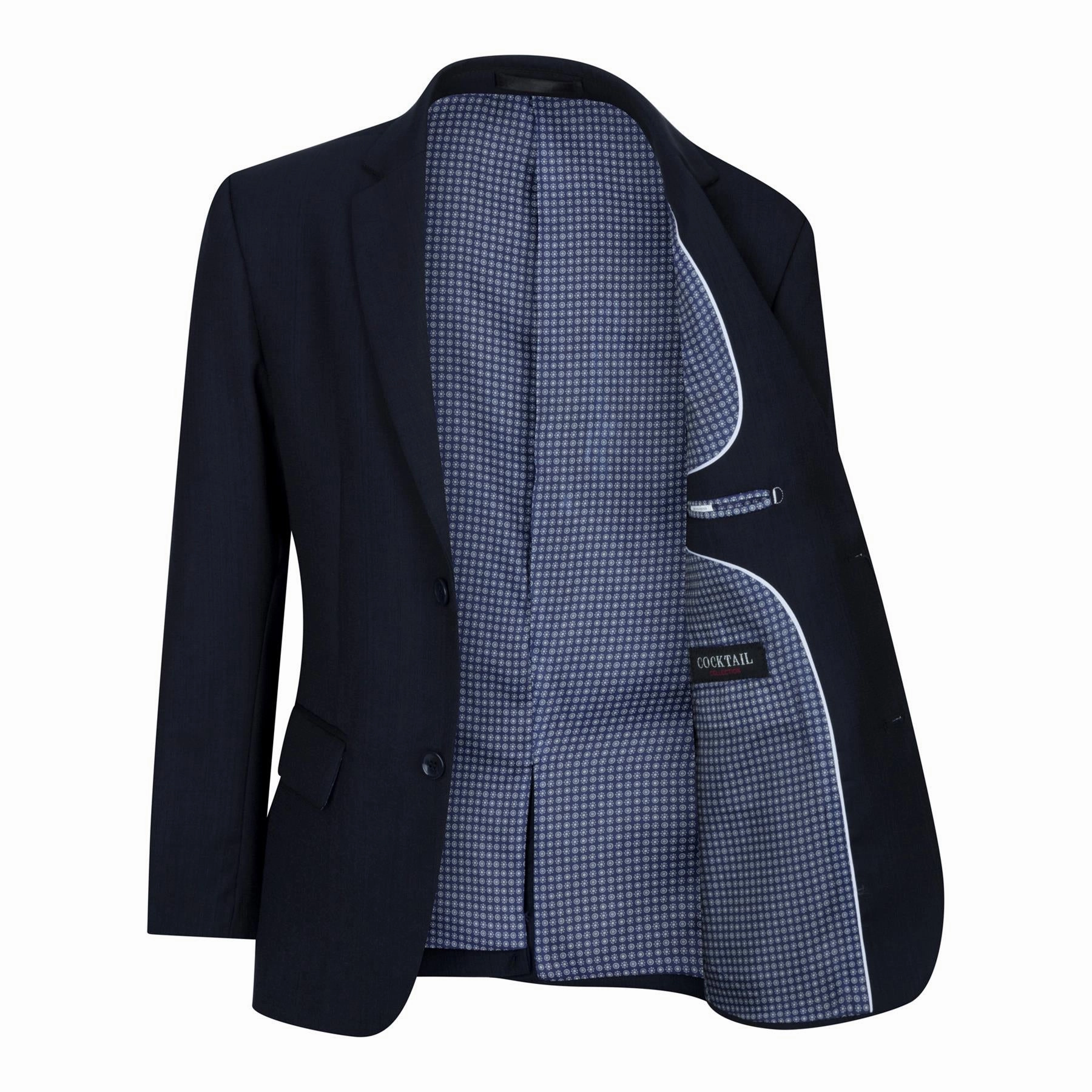 Boys 5 Piece Navy Blue Classic Suit Boys Summer Matching Set