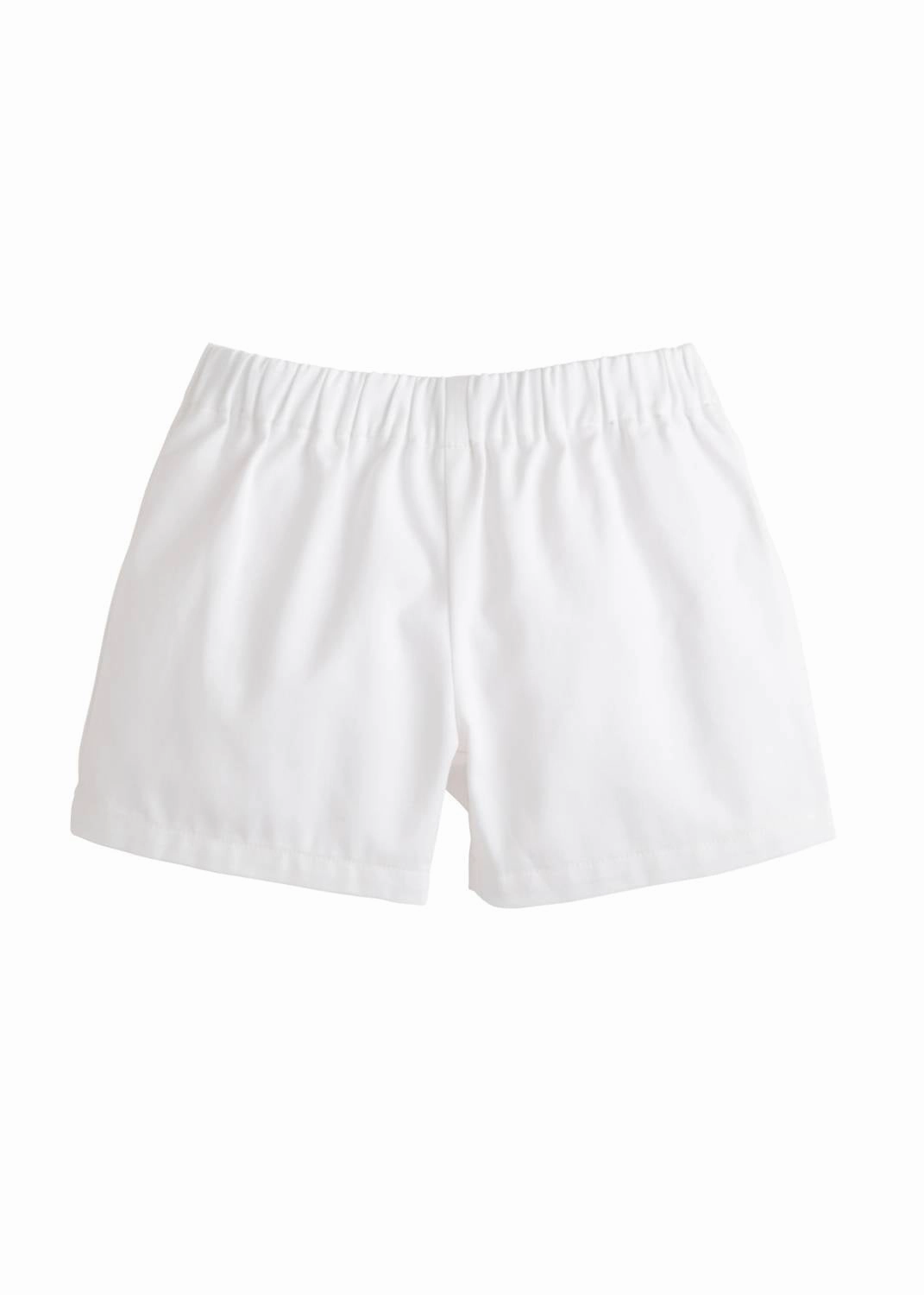 Boys' Basic Short In White Twill boys athletic shorts, cargo shorts boys