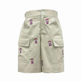Boys' Ole Miss Collegiate Cargo Shorts In Off White boys athletic shorts, cargo shorts boys