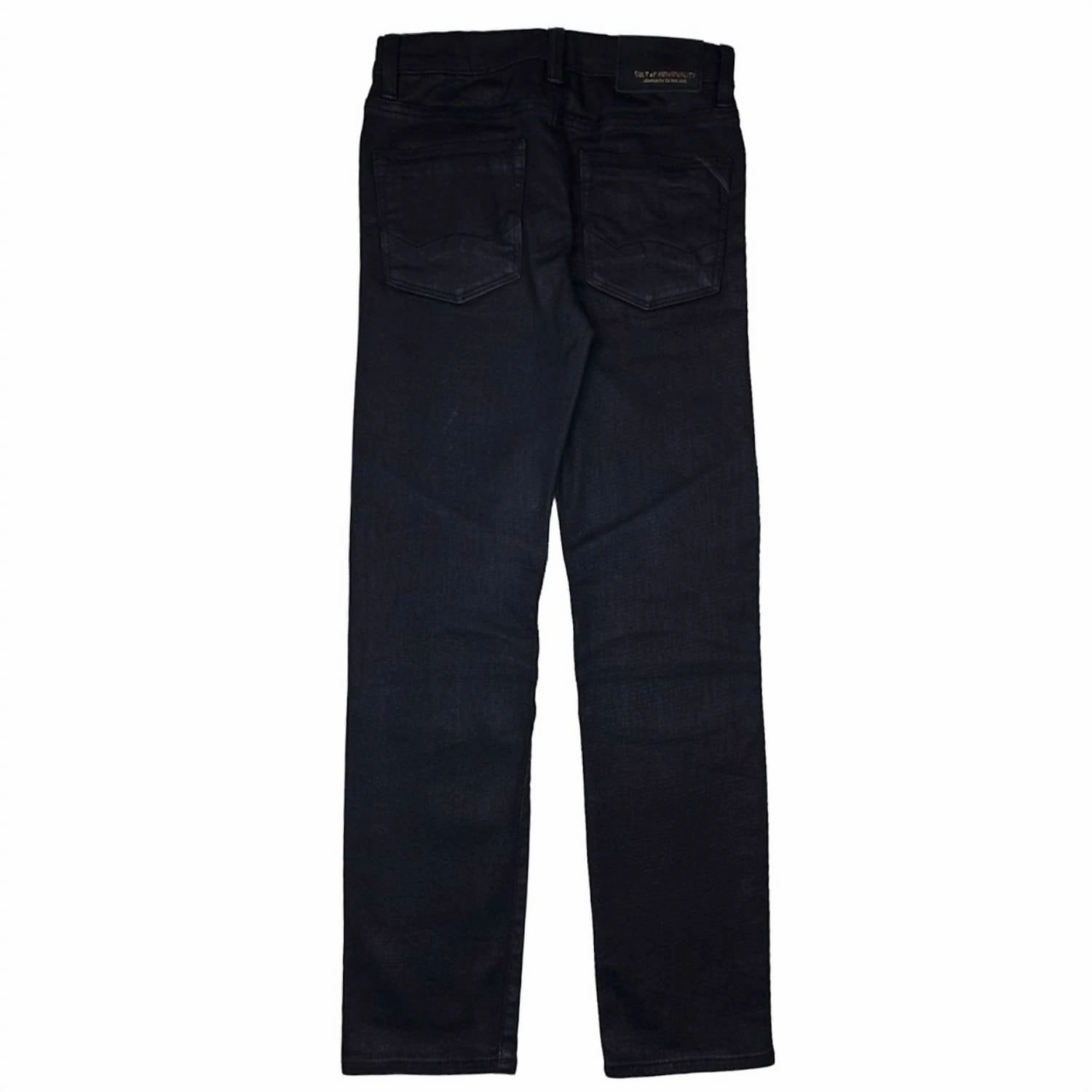 Boys' Rogue Slim Moto Jean In Black Boys Stretch Skinny Jeans