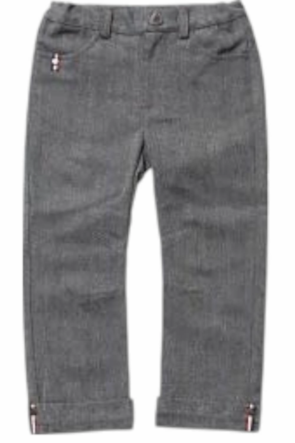 Boys Axel & Hudson Gray Flannel Trouser In Grey boys slim fit denim, boys distressed jeans