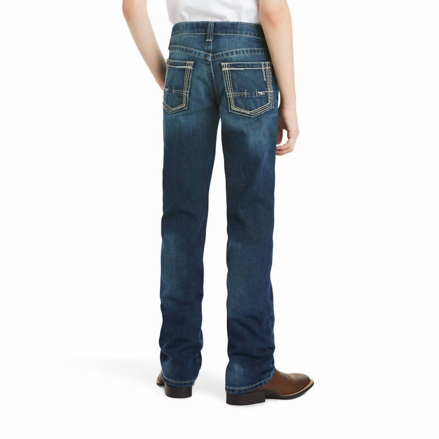 Boys B5 Slim Boundary Stackable Straight Leg Jean In Cyclone Boys Stretch Skinny Jeans
