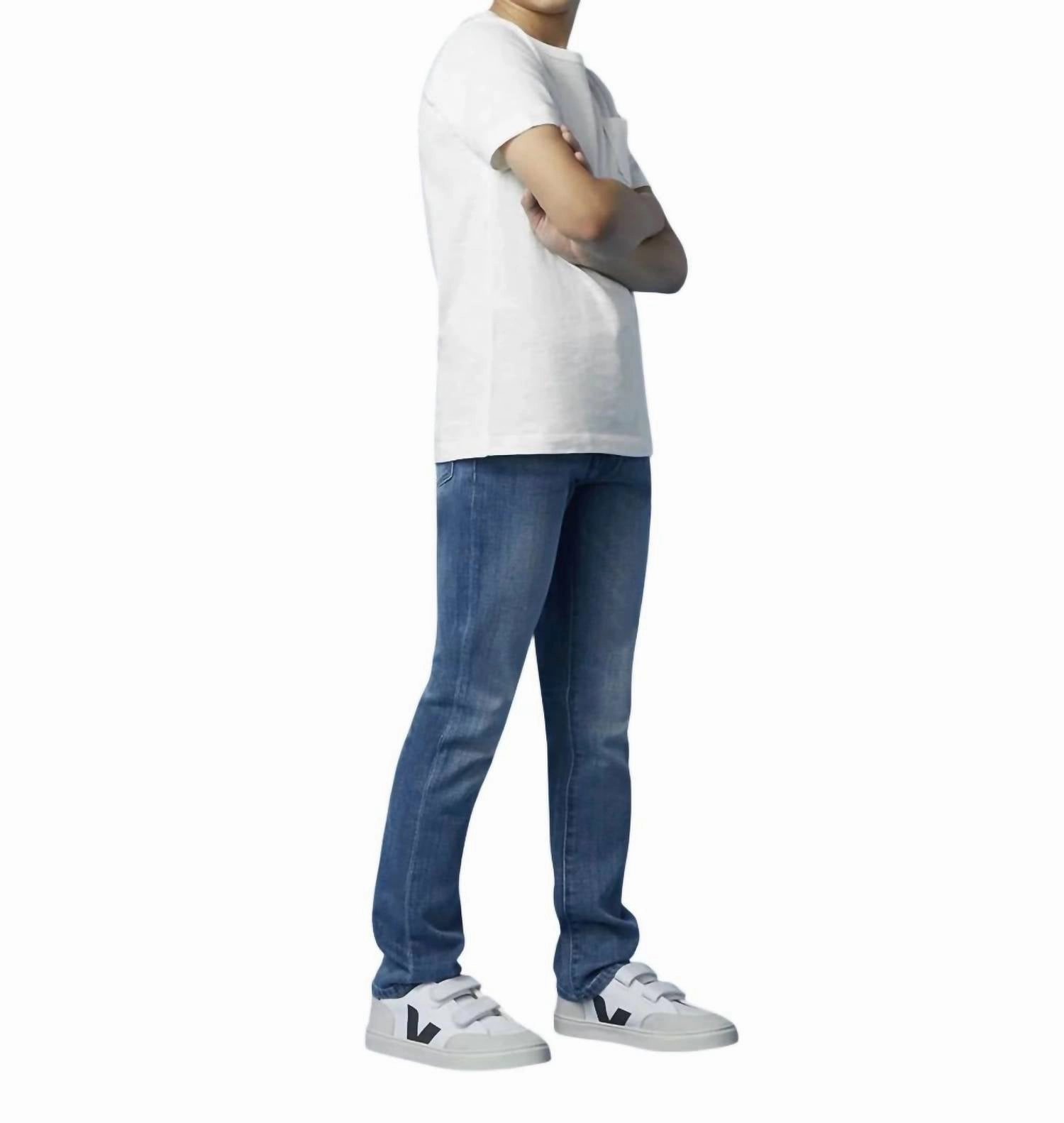 Boys Brady Slim Jeans In Medium Denim Wash Boys Stretch Skinny Jeans