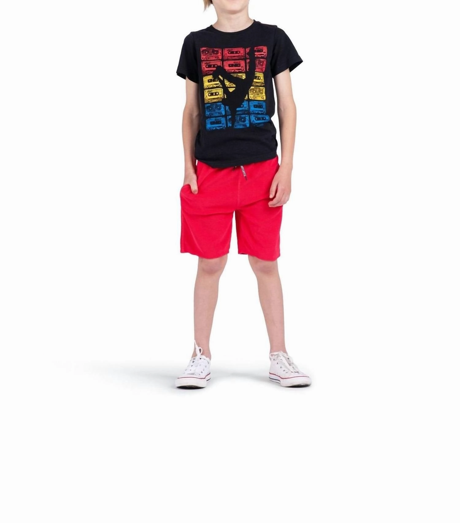 Boys Breakdancing Tee In B-Boy Boys Henley T Shirt