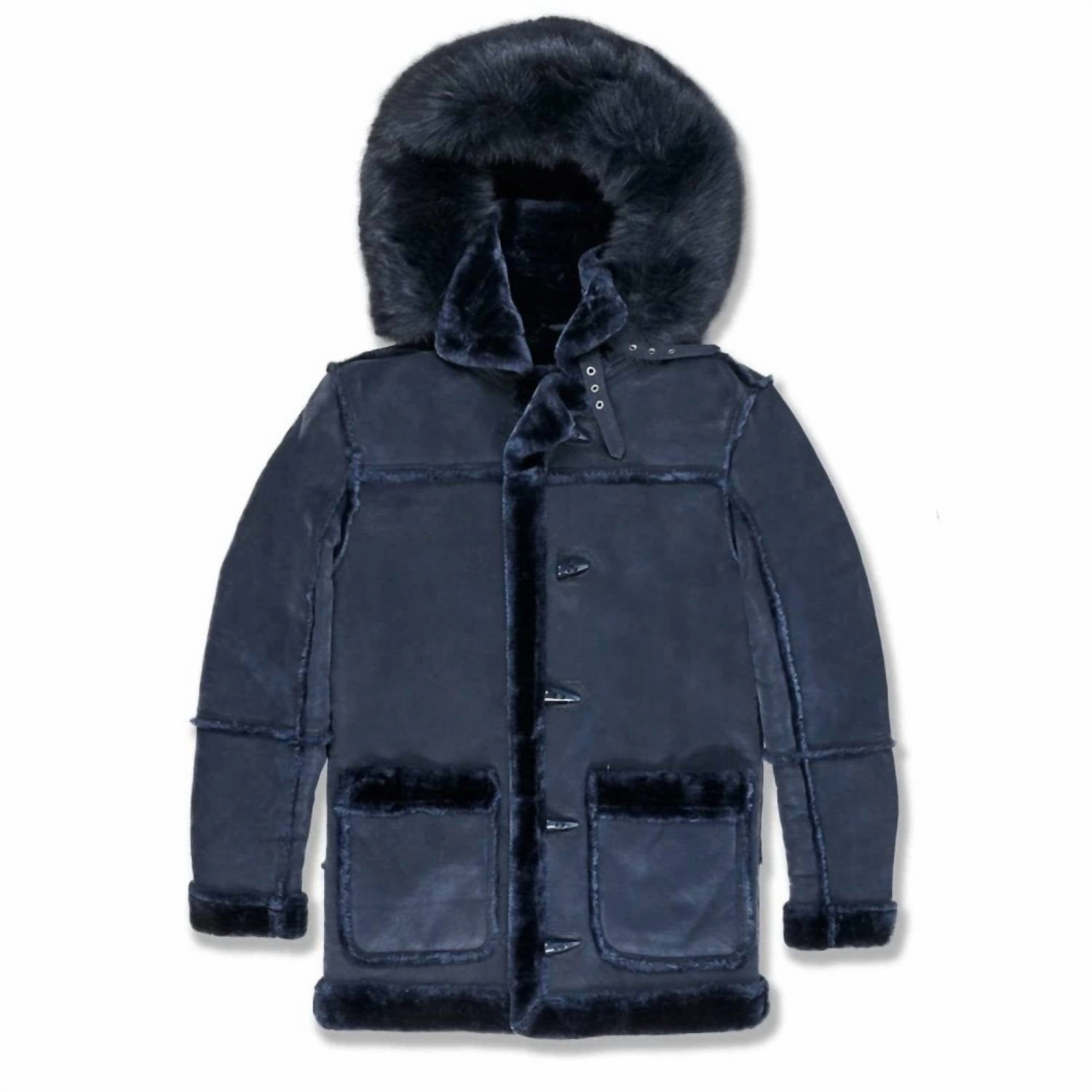 Boys Denali Shearling Jacket In Navy winter jackets for boys, lightweight puffer boys