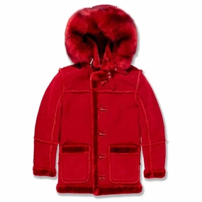 Boys Denali Shearling Jacket In Red winter jackets for boys, lightweight puffer boys