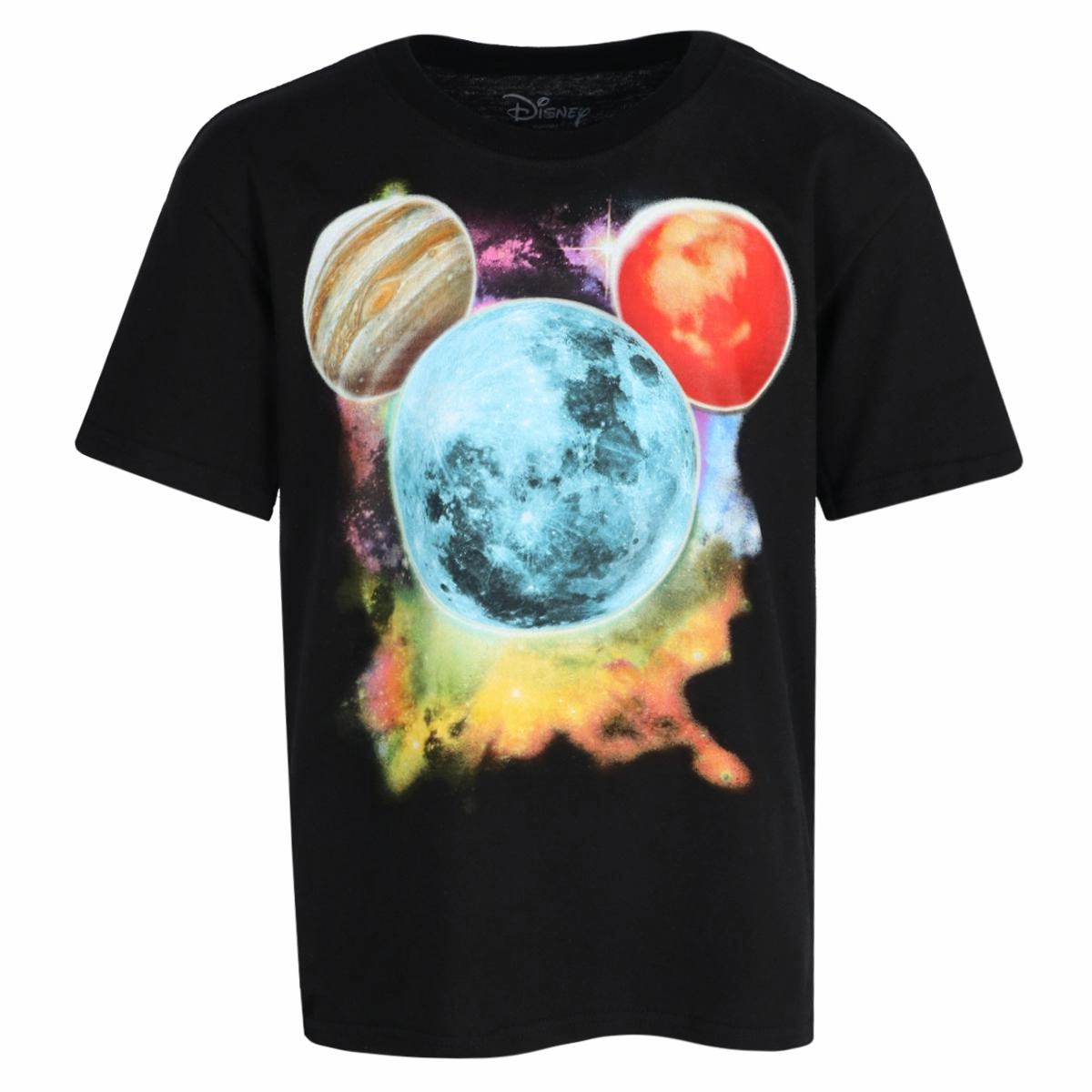 Boys Disney Mickey Mouse Planet Short Sleeve T-Shirt graphic tees for boys, polo shirts boys