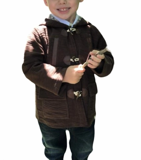 Boys Duffle Jacket In Brown winter jackets for boys, lightweight puffer boys
